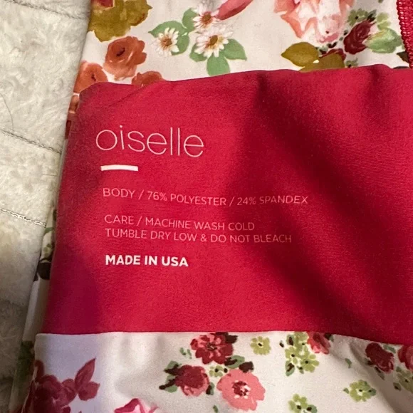 Oiselle Women's Floral performance leggings size m - Picture 2 of 4